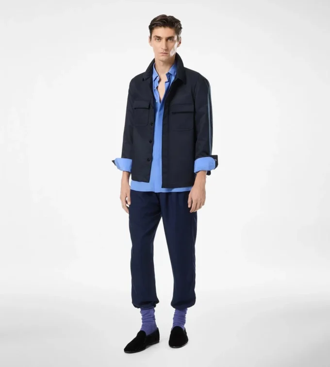 Overshirt aus Baumwolltwill mit doppelter Teilbarkeit