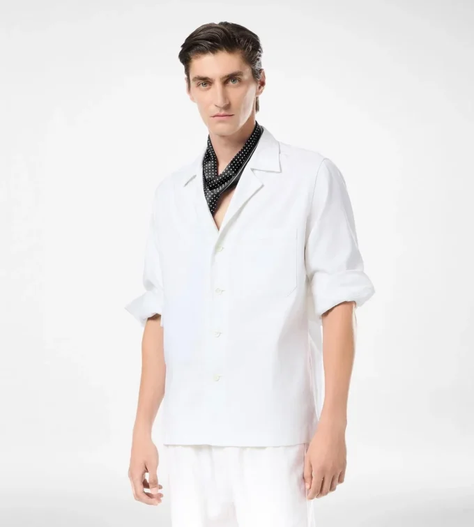 Overshirt mit Fischgrätenstreifen Overshirt mit Fischgrätenstreifen