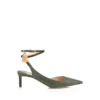 Padlock Slingback aus Wildleder mit Eidechsenoptik Padlock Slingback aus Wildleder mit Eidechsenoptik