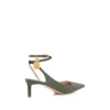Padlock Slingback aus Wildleder mit Eidechsenoptik Padlock Slingback aus Wildleder mit Eidechsenoptik