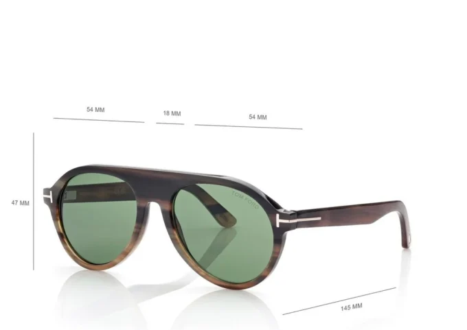 Pilot Horn Sonnenbrille