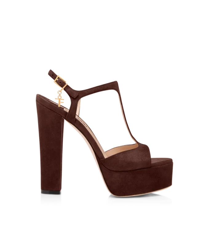 Plateausandale Angelina aus Wildleder Plateausandale Angelina aus Wildleder