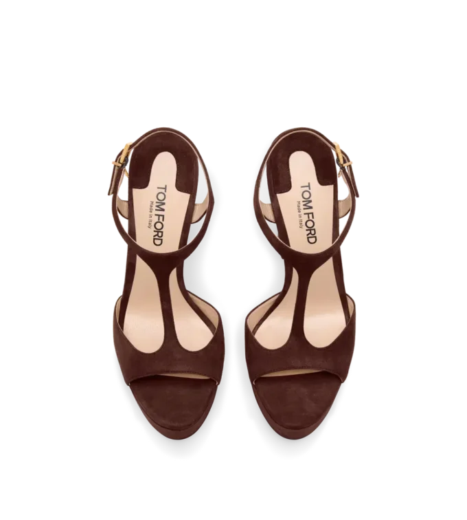 Plateausandale Angelina aus Wildleder Plateausandale Angelina aus Wildleder