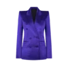 Polka Dot Jacquard Double Breasted Peak Lapel Jacket Polka Dot Jacquard Double Breasted Peak Lapel Jacket