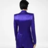 Polka Dot Jacquard Double Breasted Peak Lapel Jacket Polka Dot Jacquard Double Breasted Peak Lapel Jacket