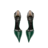 Pumps mit T-Riemen aus bedrucktem Pythonleder Pumps mit T-Riemen aus bedrucktem Pythonleder