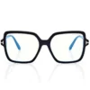 Quadratische blaue Blockbrille Quadratische blaue Blockbrille
