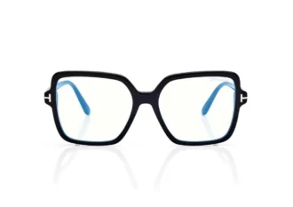 Quadratische blaue Blockbrille
