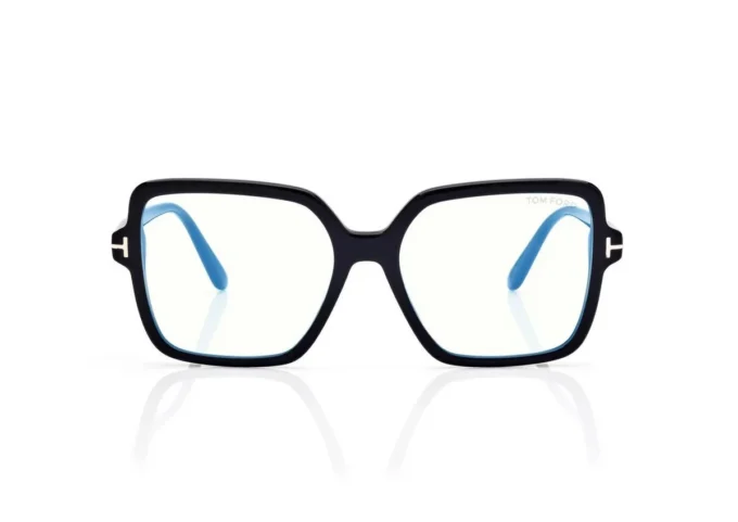 Quadratische blaue Blockbrille Quadratische blaue Blockbrille