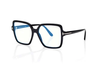 Quadratische blaue Blockbrille