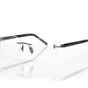 Rechteckige Brille aus Horn und Titan Rechteckige Brille aus Horn und Titan