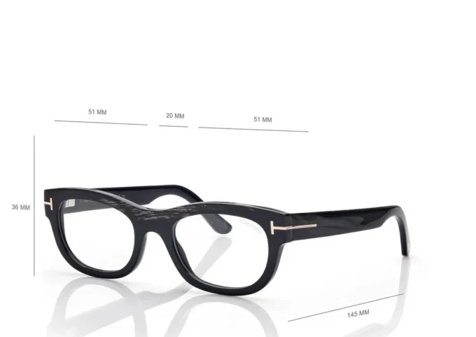 Rechteckige Hornbrille Rechteckige Hornbrille