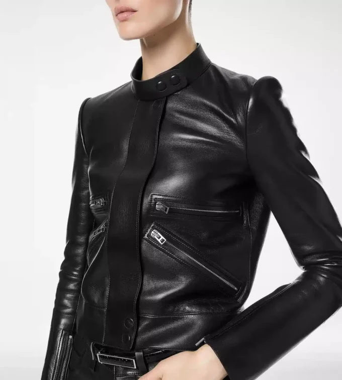 Rennjacke aus Nappaleder