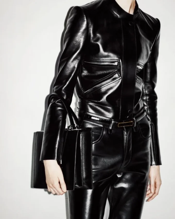 Rennjacke aus Nappaleder