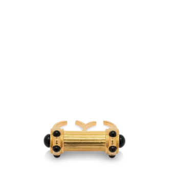 Ring aus Messing und Kristall-Cabochons