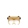 Ring aus Messing und Kristall-Cabochons Ring aus Messing und Kristall-Cabochons
