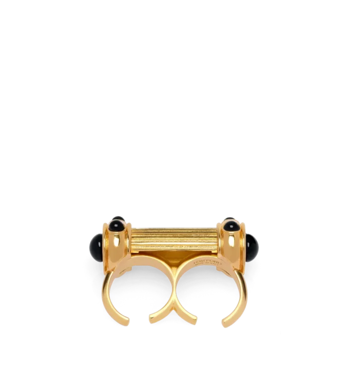 Ring aus Messing und Kristall-Cabochons Ring aus Messing und Kristall-Cabochons