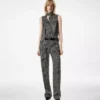 Ärmellose Lavalliere-Seidenbluse Ärmellose Lavalliere-Seidenbluse