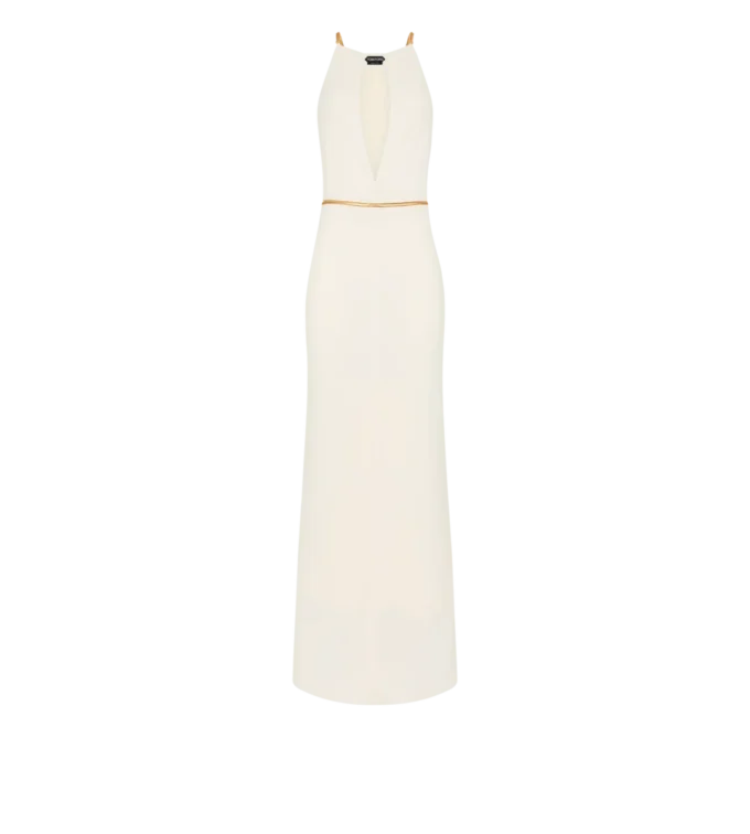 Ärmelloses Abendkleid mit Ausschnitten Ärmelloses Abendkleid mit Ausschnitten