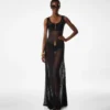 Ärmelloses Kleid mit Rundhalsausschnitt