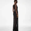 Ärmelloses Kleid mit Rundhalsausschnitt