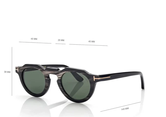 Runde Horn-Sonnenbrille Runde Horn-Sonnenbrille