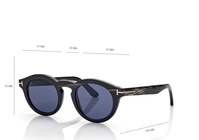 Runde Horn-Sonnenbrille Runde Horn-Sonnenbrille
