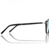 Runde Hornbrille mit Blaulichtfilter