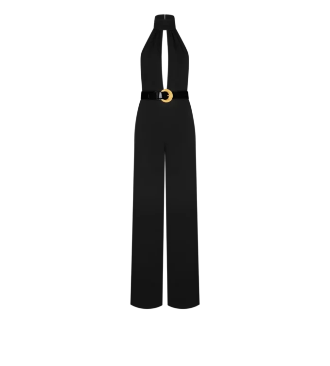 Sable‘ Neckholder-Jumpsuit mit Gürtel Sable‘ Neckholder-Jumpsuit mit Gürtel