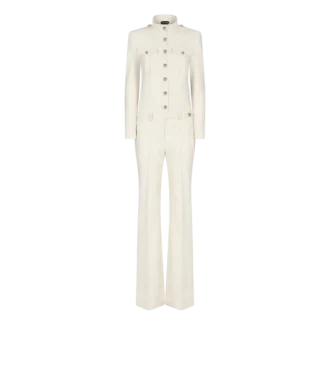 Safari-Jumpsuit mit Stehkragen