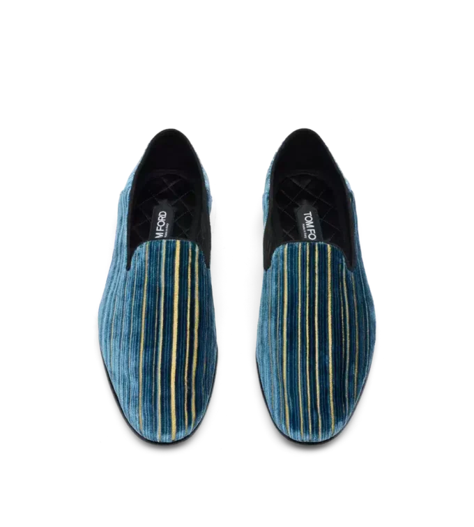 Samt-Jacquard-Slipper Steven
