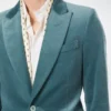 Samtjacke mit Mikro-Polka-Dots