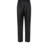 Satin-Jacquardhose mit Polka-Dots und doppelten Falten