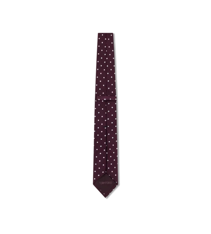 Satin-Krawatte mit Polka-Dots Satin-Krawatte mit Polka-Dots