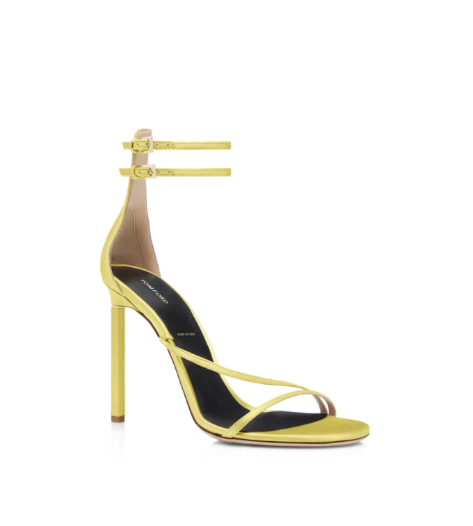 Satin T Ankle Strap Sandal Satin T Ankle Strap Sandal