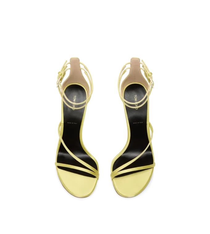 Satin T Ankle Strap Sandal Satin T Ankle Strap Sandal
