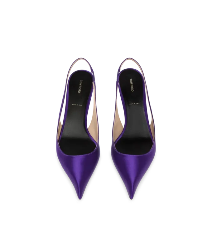 Satin T Slingback Satin T Slingback