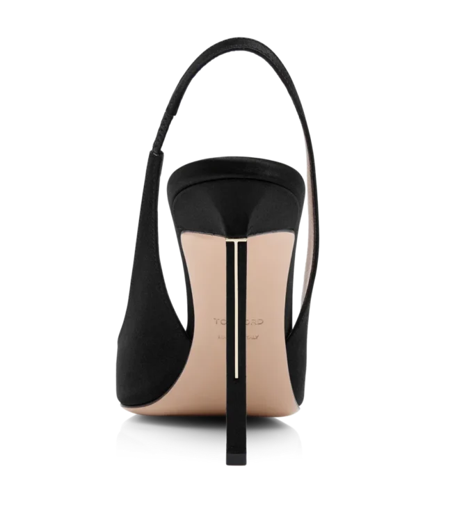 Satin T Slingback Satin T Slingback