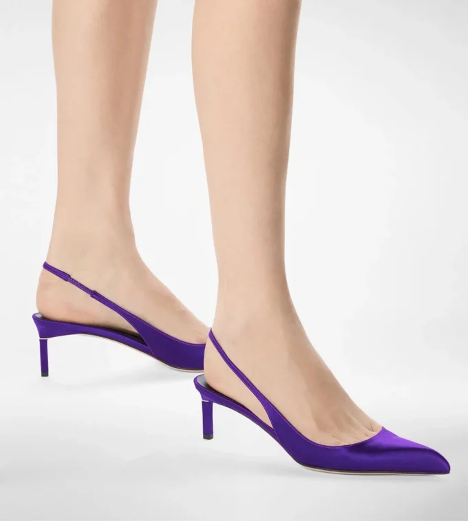 Satin T Slingback Satin T Slingback