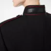 Schicke Offiziersjacke aus Wollgabardine mit Paspelierung Schicke Offiziersjacke aus Wollgabardine mit Paspelierung