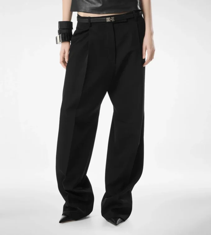 Schicke Plisseehose aus Wolle Schicke Plisseehose aus Wolle