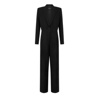 Schicker Woll-Smoking-Jumpsuit