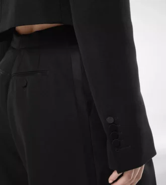 Schicker Woll-Smoking-Jumpsuit