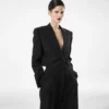 Schicker Woll-Smoking-Jumpsuit Schicker Woll-Smoking-Jumpsuit