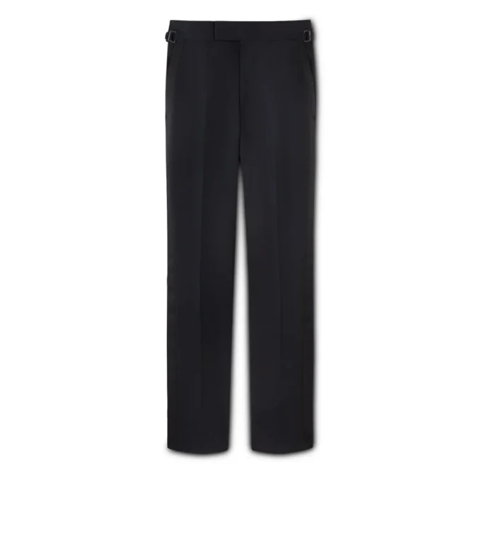 Schwarze Mohair-Abendhose von O’Connor