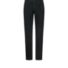 Schwarze Stretch-Jeans mit gerader Passform