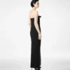 Schweres Cocktailkleid aus Crêpe Envers-Satin mit Schleifendetail Schweres Cocktailkleid aus Crêpe Envers-Satin mit Schleifendetail