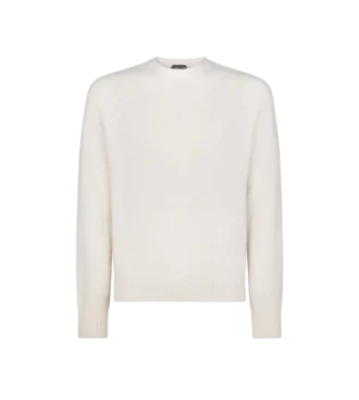Scottish Teasel Kaschmir-Pullover mit Rundhalsausschnitt