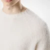 Scottish Teasel Kaschmir-Pullover mit Rundhalsausschnitt Scottish Teasel Kaschmir-Pullover mit Rundhalsausschnitt