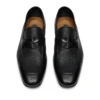 Sean Twisted Band Loafer aus genarbtem Leder